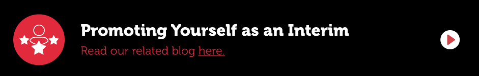 Promoting yourself as an interim